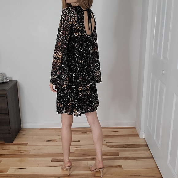 Xhilaration long sleeve lace mini dress - Picture 5 of 12